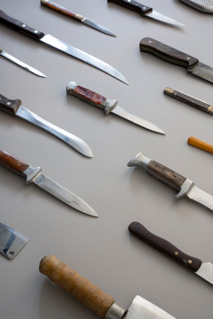 Foto grátis arranjo de suprimentos de cozinha alto ângulo