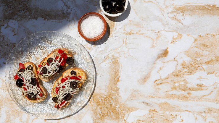 Foto grátis arranjo tradicional de gulas deliciosas