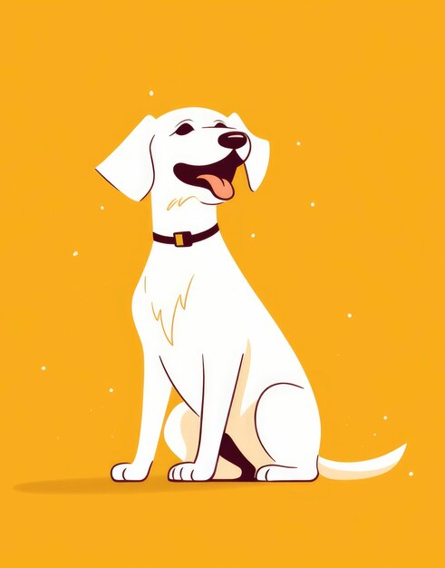 Arte digital cão bonito