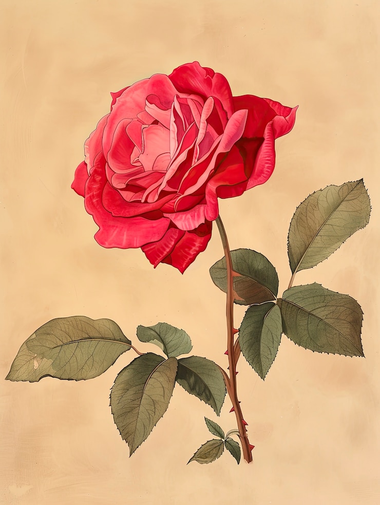 Foto grátis arte digital de rosas vintage