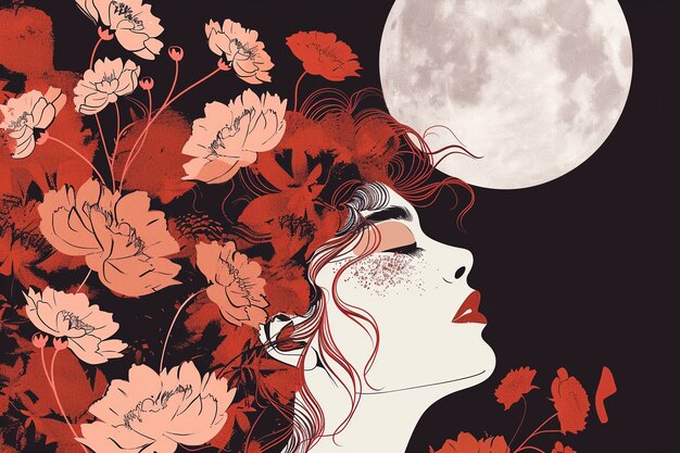 Arte digital para a celebração do Dia Internacional da Mulher e os direitos das mulheres