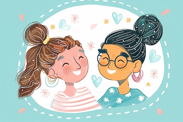 Arte digital para a celebração do Dia Internacional da Mulher e os direitos das mulheres