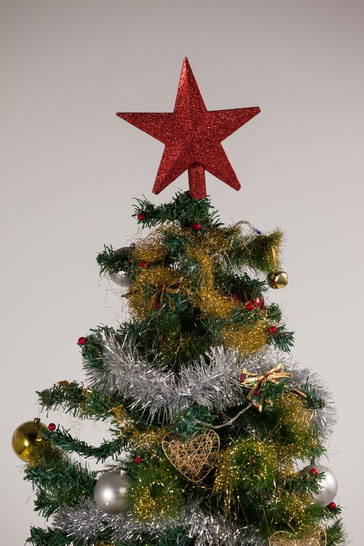 Foto grátis árvore de natal decorada