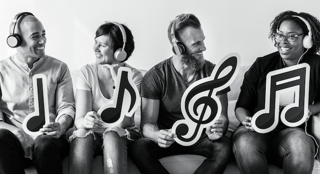 As pessoas gostam de música em fones de ouvido