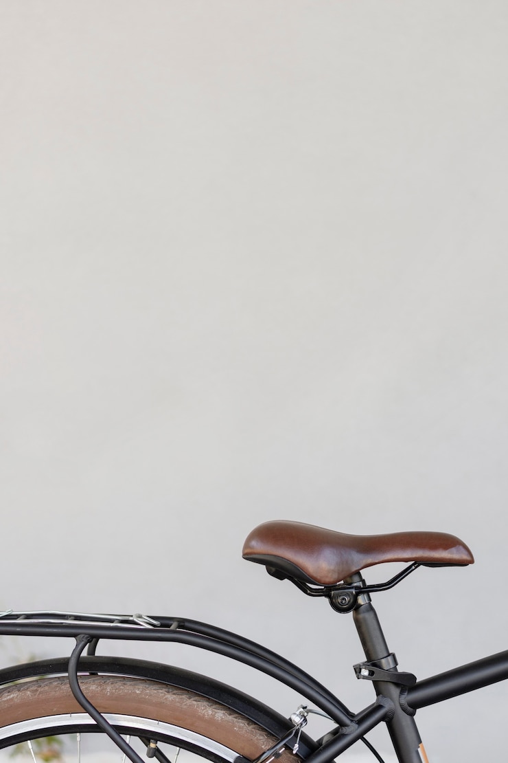 Foto grátis assento de bicicleta close-up com cópia-espaço