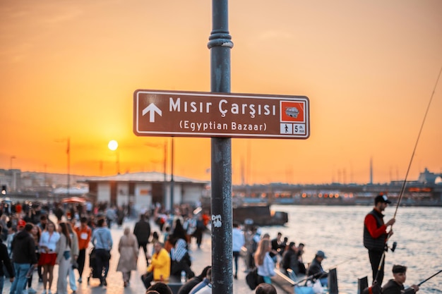 Foto grátis assine ao bazar egípcio em istambul turquia