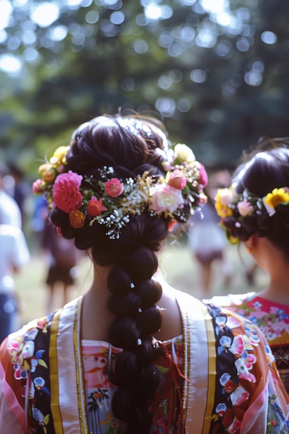 Foto grátis atividades de verão retrô com estética inspirada nos anos 80