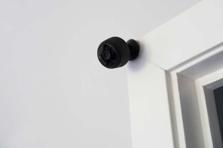 Foto grátis automação residencial com câmera de segurança