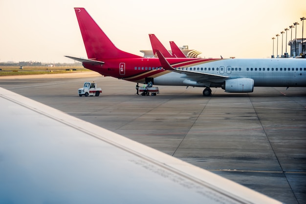 Aviões na pista