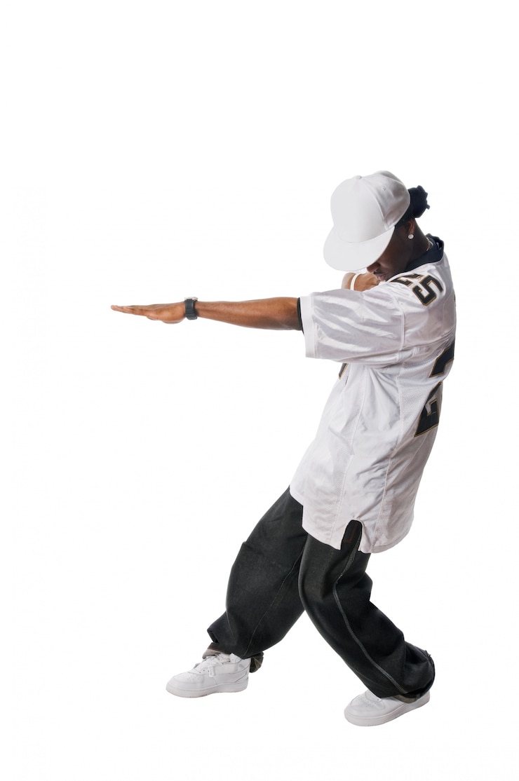 Foto grátis bailarina jovem de hip-hop em branco