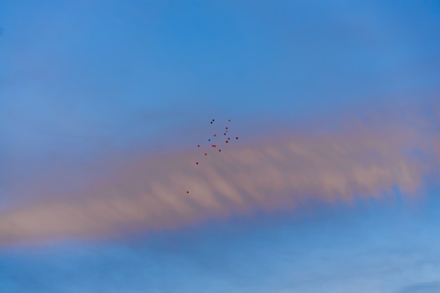 balões no céu