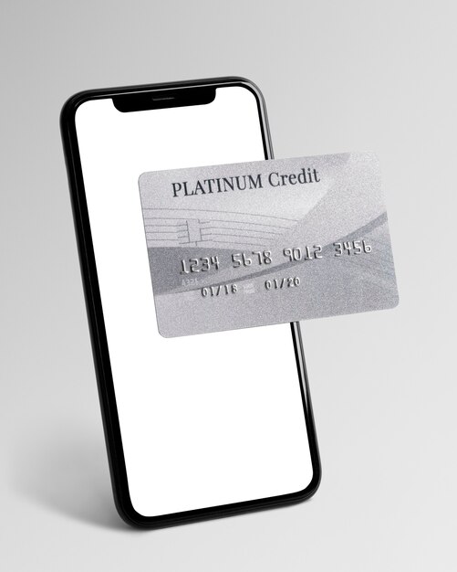 Banco móvel de cartão de crédito Platinum