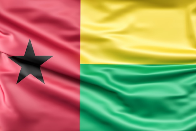 Foto grátis bandeira da guiné-bissau