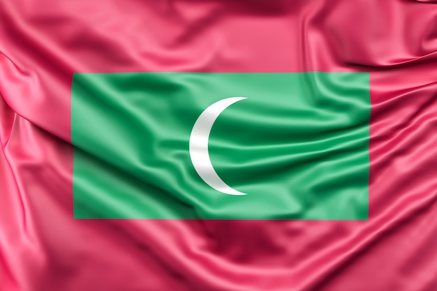 Foto grátis bandeira das maldivas