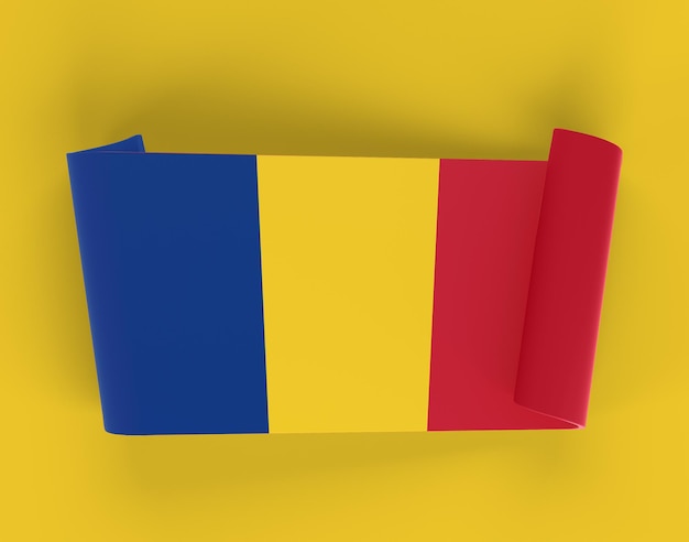 Bandeira de fita da Romênia