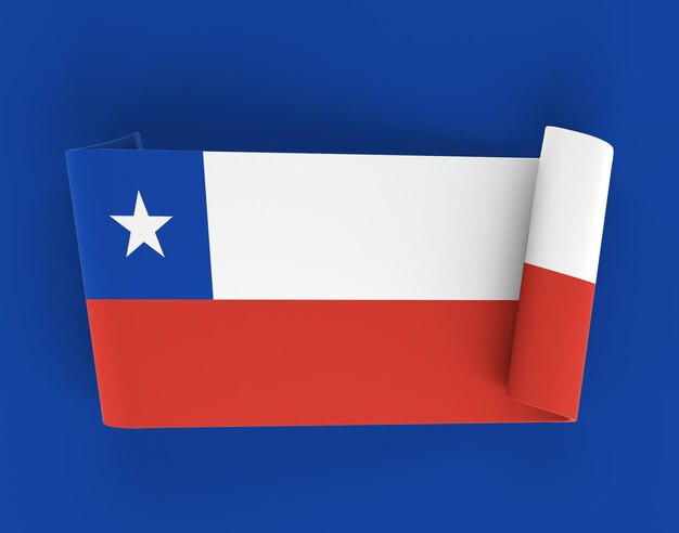 Bandeira de fita do Chile