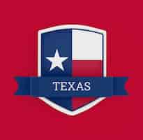 Foto grátis bandeira do texas com banner