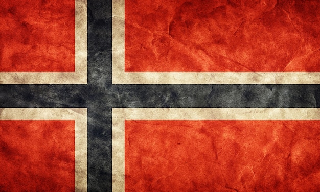 Foto grátis bandeira norueguesa antiga