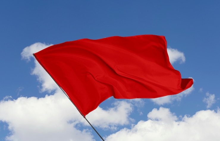 Foto grátis bandeira vermelha