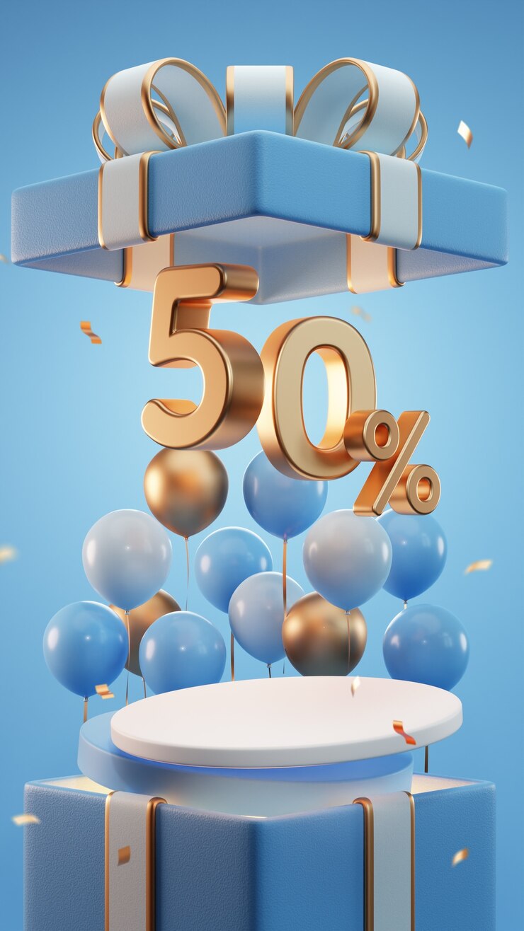 Foto grátis bandeiras verticais para promoção de vendas