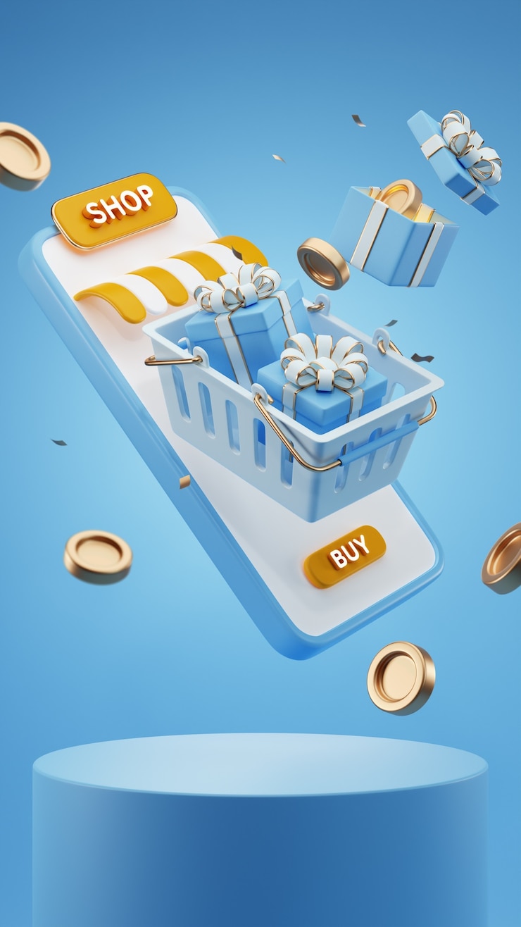 Foto grátis bandeiras verticais para promoção de vendas