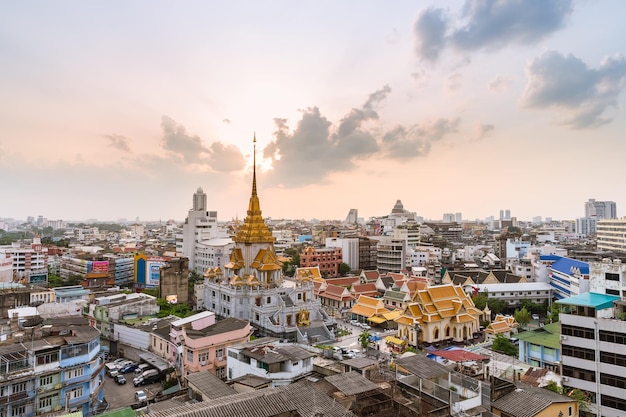 Bangkok Tailândia 21 de maio de 2017 Wat Trimitre a maior escultura de Buda dourada do mundo está neste templo