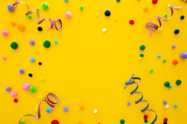 Banner de festa ou aniversário com espaço para texto