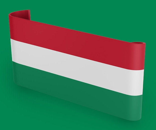 Banner de Fita da Bandeira da Hungria