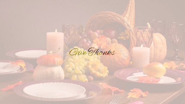 Foto grátis banner de outono com arranjo de comida saborosa