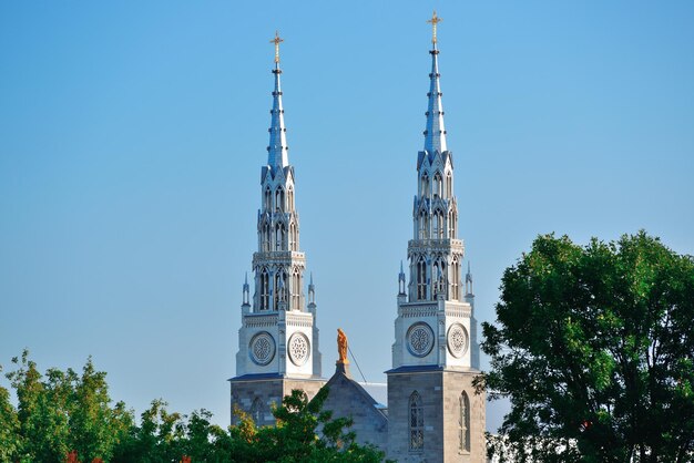 Basílica de Notre Dame em Ottawa, Ontário, Canadá