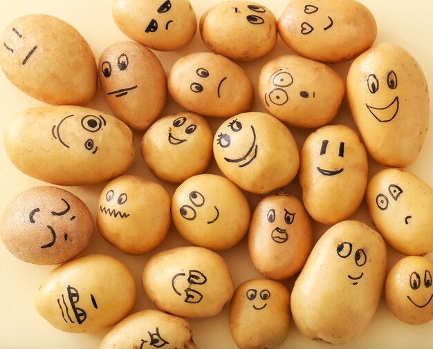 Batatas engraçadas