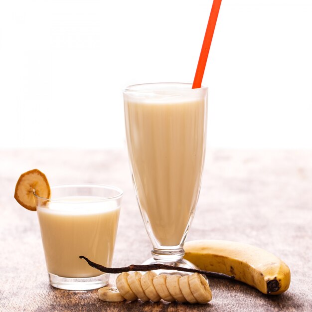 Batido de banana delicioso