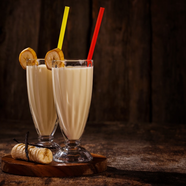 Batido de banana delicioso