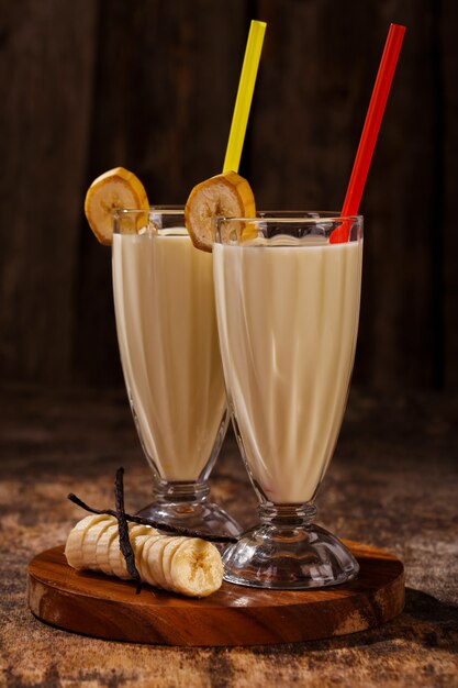 Batido de banana delicioso