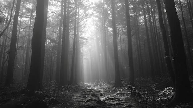 Foto grátis beautiful japanese forest landscape