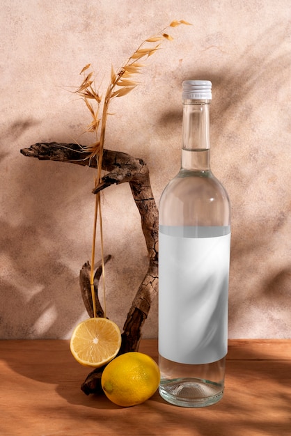 Foto grátis bebida alcoólica produzida de forma sustentável