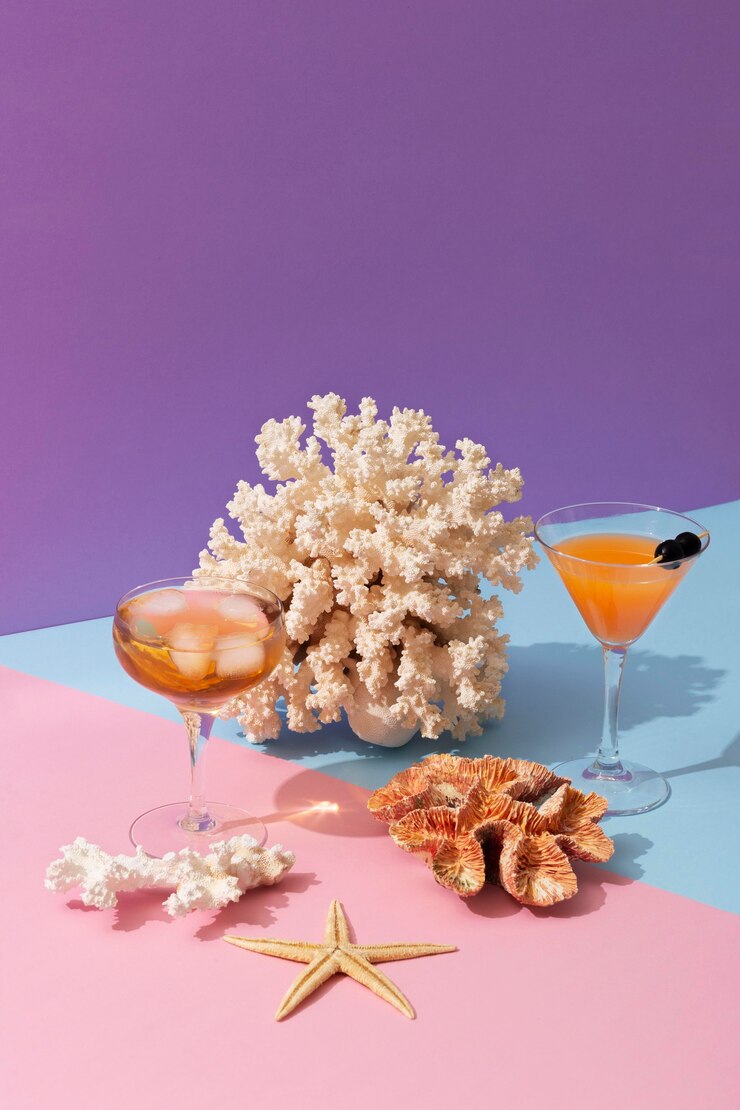 Foto grátis bebidas deliciosas de verão natureza morta
