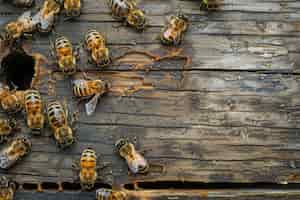 Foto grátis bee farm close up