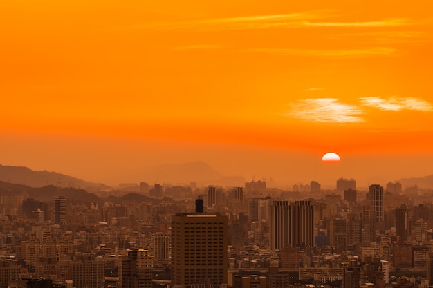 Bela arquitetura edifício cidade taipei