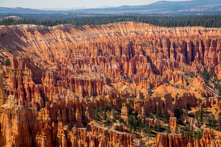 Foto grátis bela foto do sunset point do parque nacional bryce canyon em utah, eua.