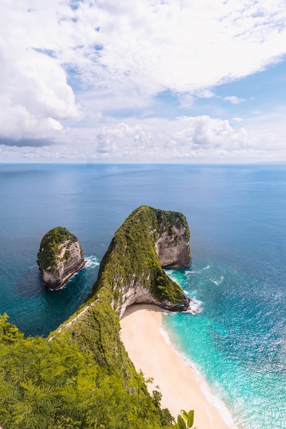 Bela ilha penida em bali, indonésia