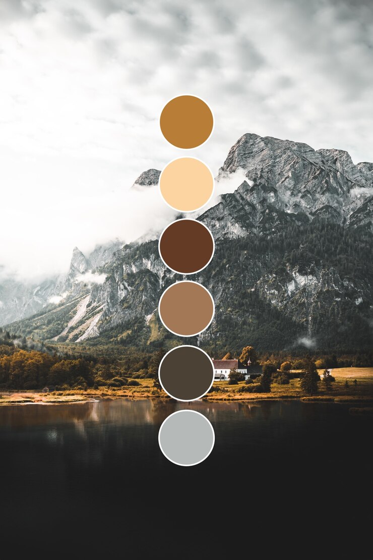 Foto grátis bela natureza com amostras de cores