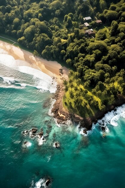 Bela paisagem à beira-mar