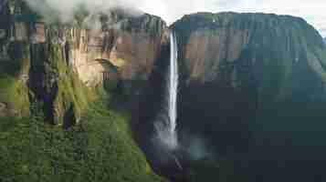 Foto grátis bela paisagem de cachoeira