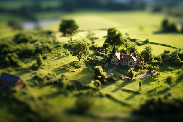 Foto grátis bela paisagem de fantasia medieval