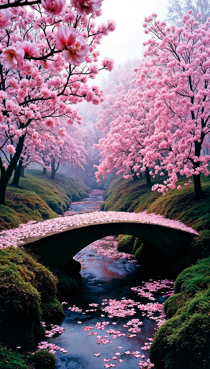 Foto grátis bela paisagem de primavera com flores em flor