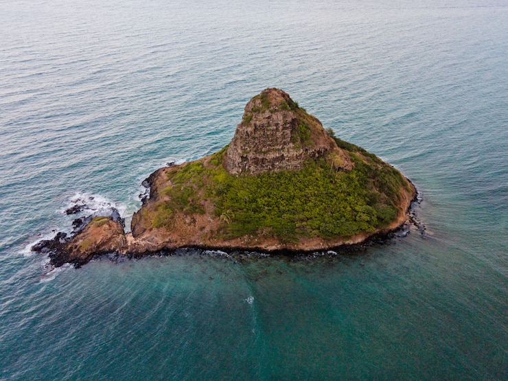 Foto grátis bela paisagem do havaí com o oceano