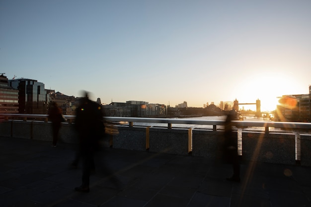 Foto grátis bela paisagem urbana de ruas de londres