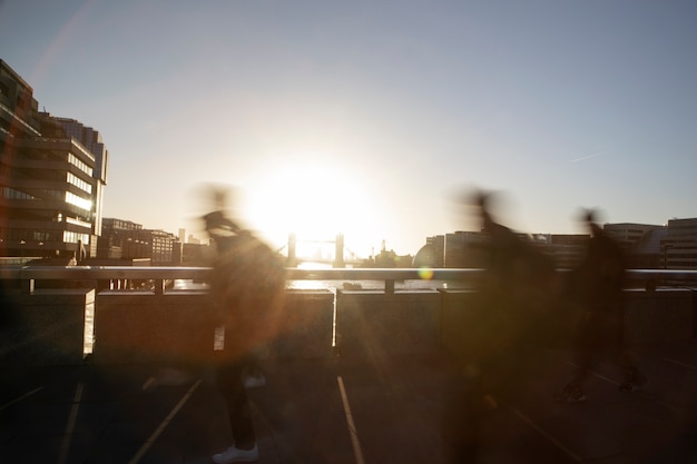 Foto grátis bela paisagem urbana de ruas de londres