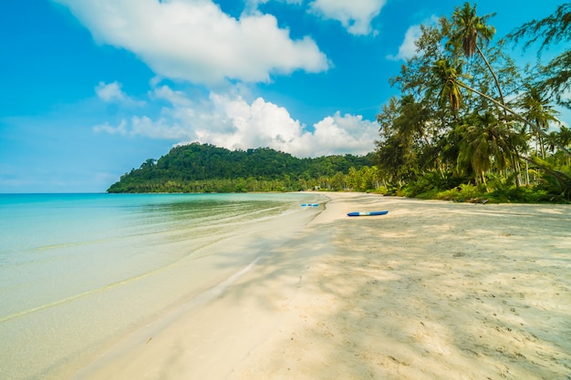 Bela praia tropical e mar